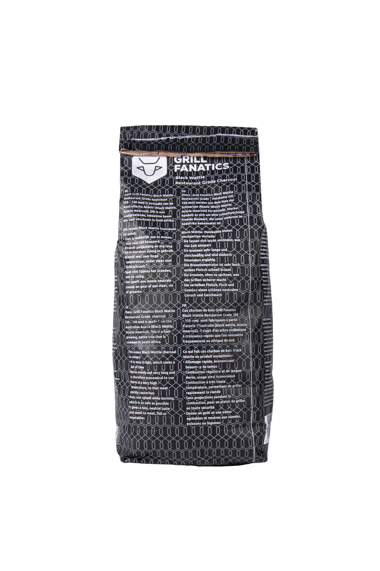 Grill Fanatics Black Wattle Charcoal - 5Kg Bag