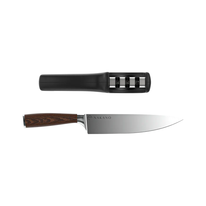 CLASSIC CHEF KNIFE + PULL THROUGH SHARPENER