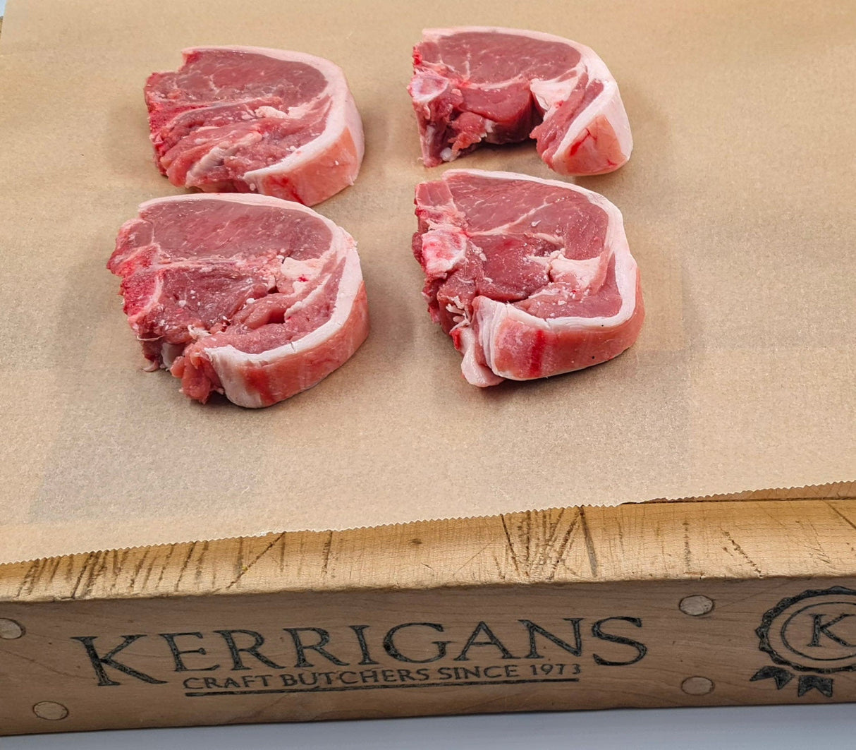 4 Centre Loin Lamb Chops (Min 400g)