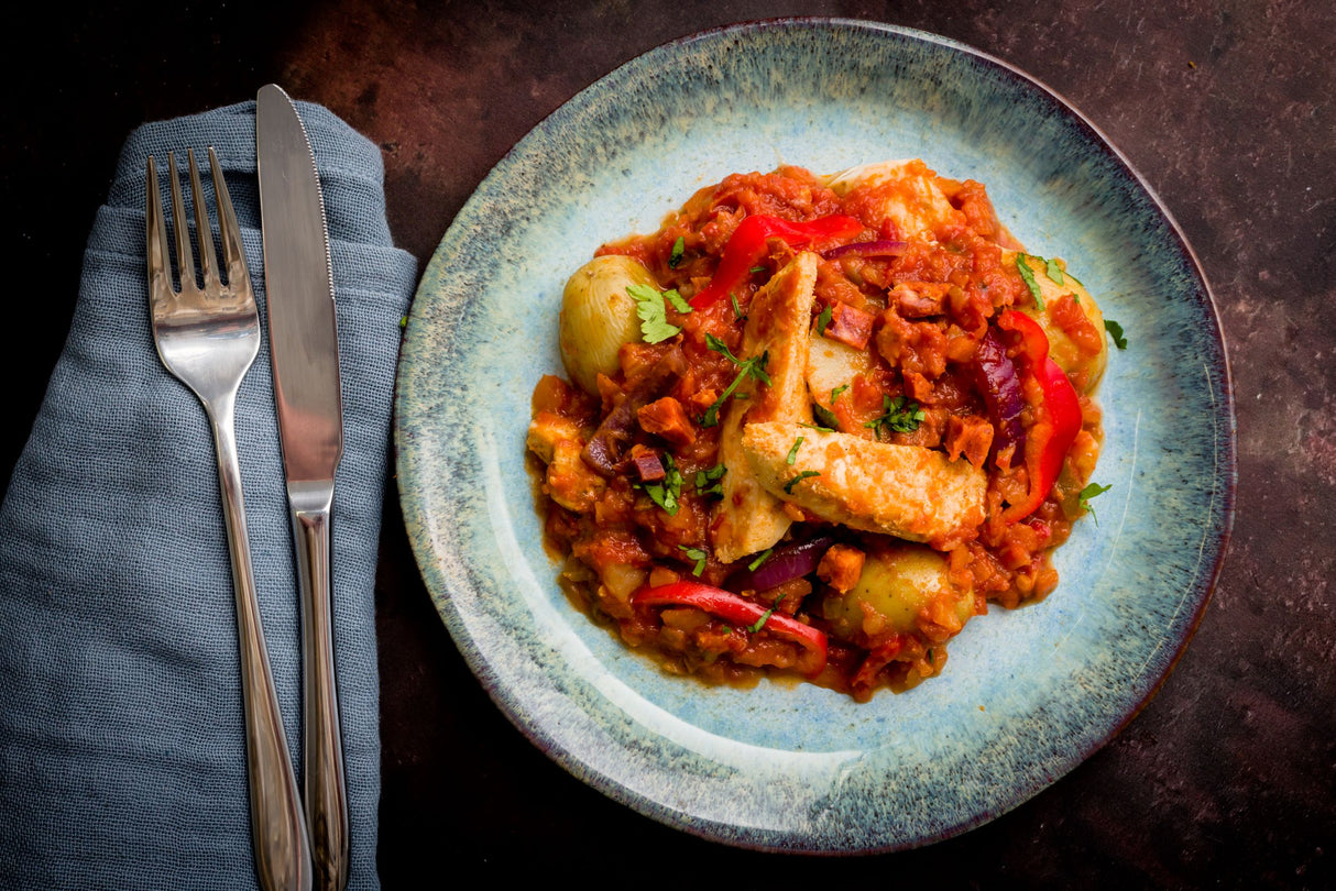 FitMeals Spanish Chicken and Chorizo with Oven Roasted Baby Potatoes (450g)
