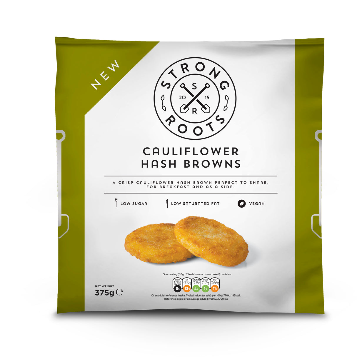 Cauliflower Hash Browns By Strong Roots