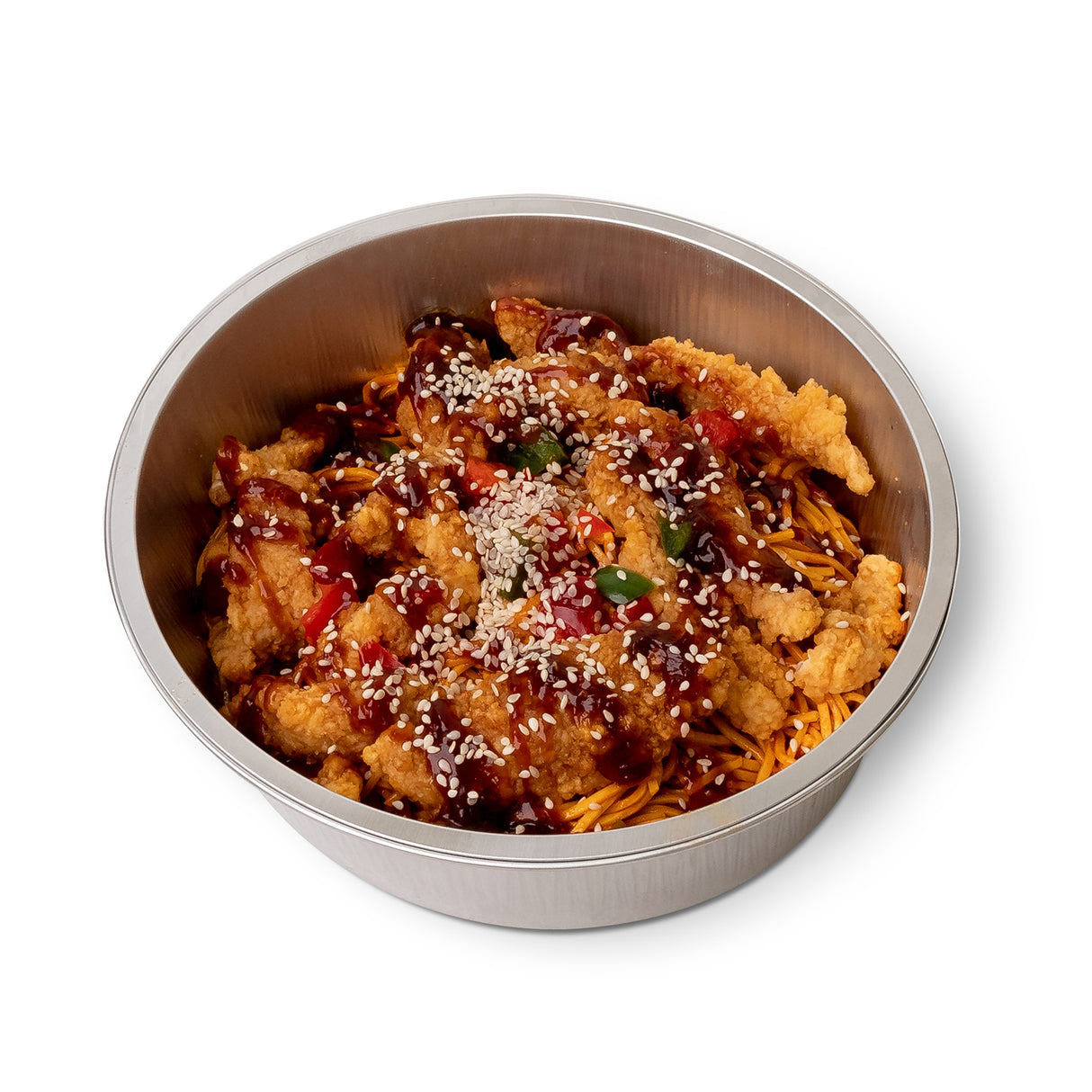 Kung Po Style Chicken Noodles