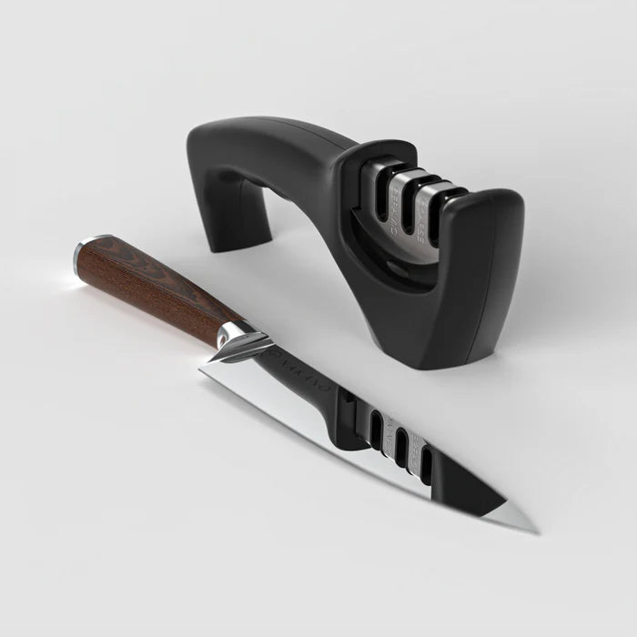 CLASSIC CHEF KNIFE + PULL THROUGH SHARPENER