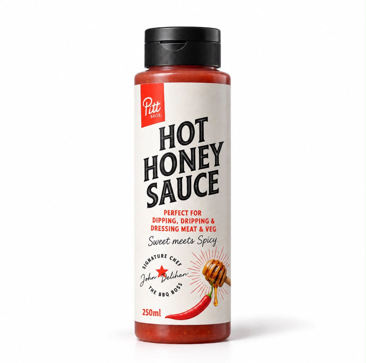 Pitt Bros Hot Honey Sauce
