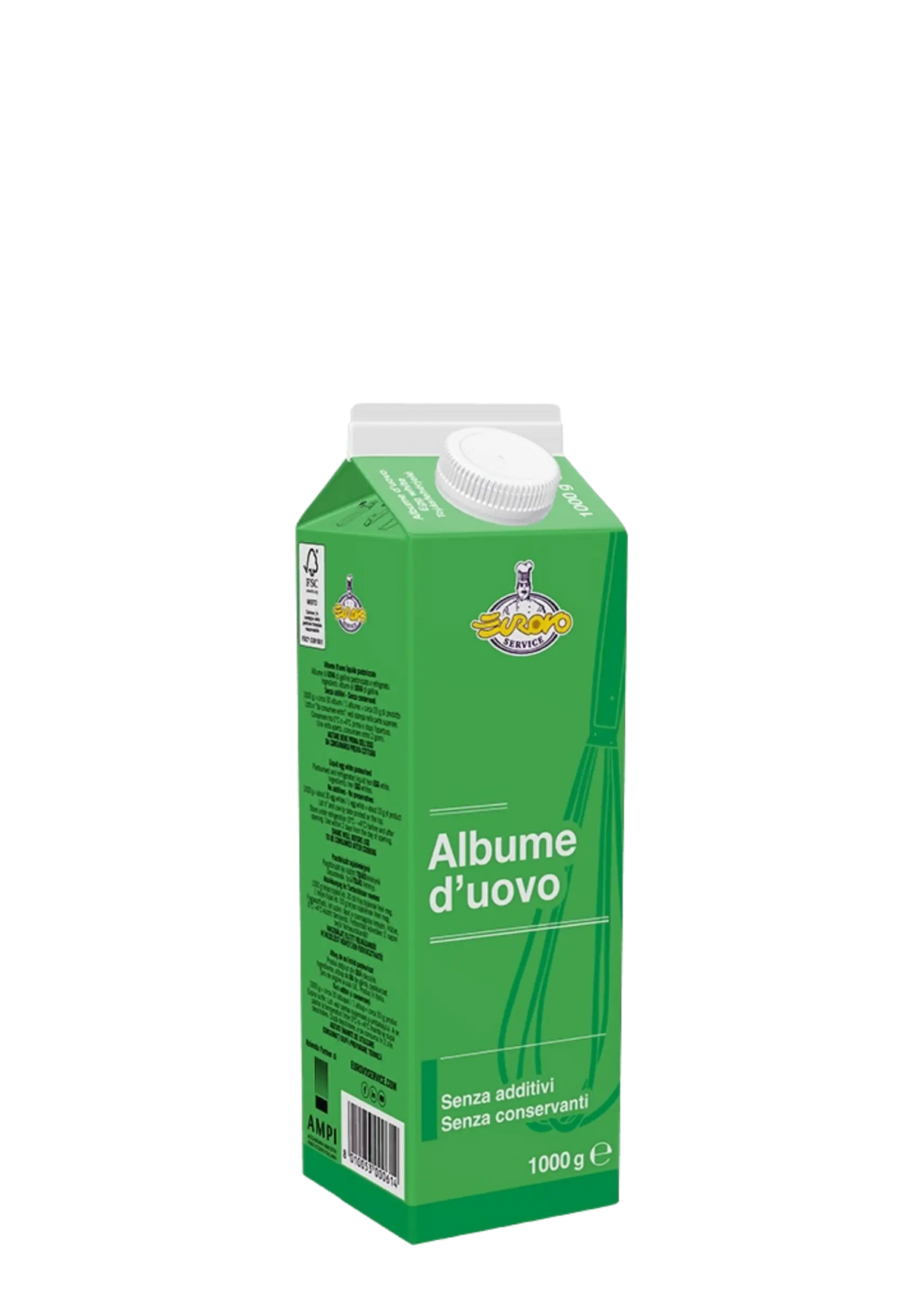 1 litre bottle of O'egg free-range liquid egg whites, fat-free and high in protein