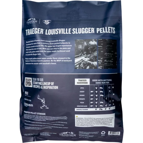 TRAEGER LOUISVILLE SLUGGER MAPLE PELLETS