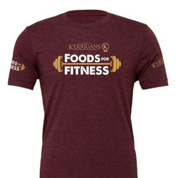 Foods For Fitness T-shirt Maroon