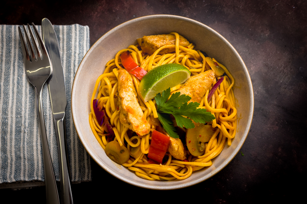 FitMeals Cajun Chicken And Peppers with Protein Noodles