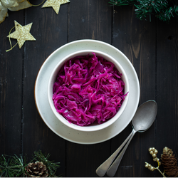 Braised Red Cabbage and Apple