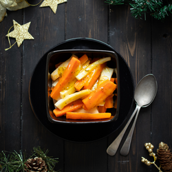 Glazed Carrot and Parsnip Wedges (400g)