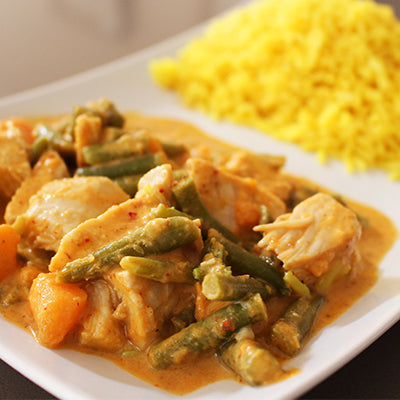 Massaman Chicken Curry with Yellow Rice (400g)