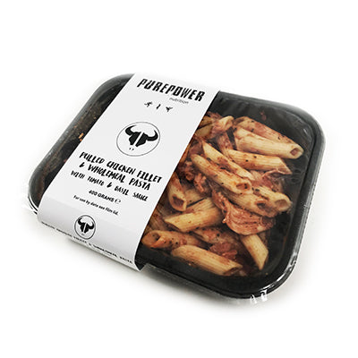 Pulled Chicken Fillet & Wholemeal Pasta (400g)